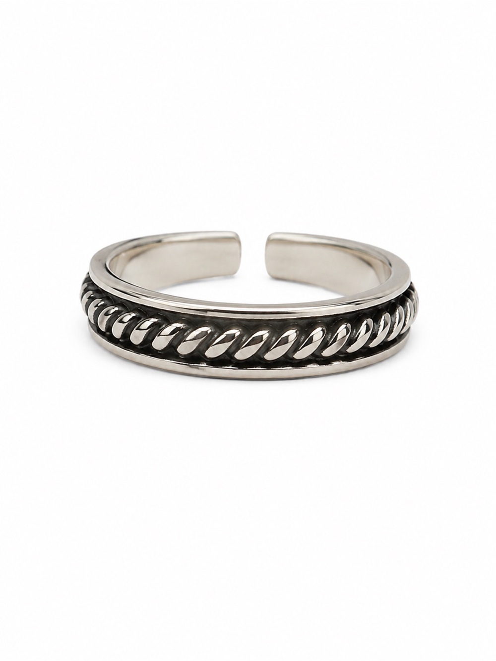 Braided Toe Ring (S925)